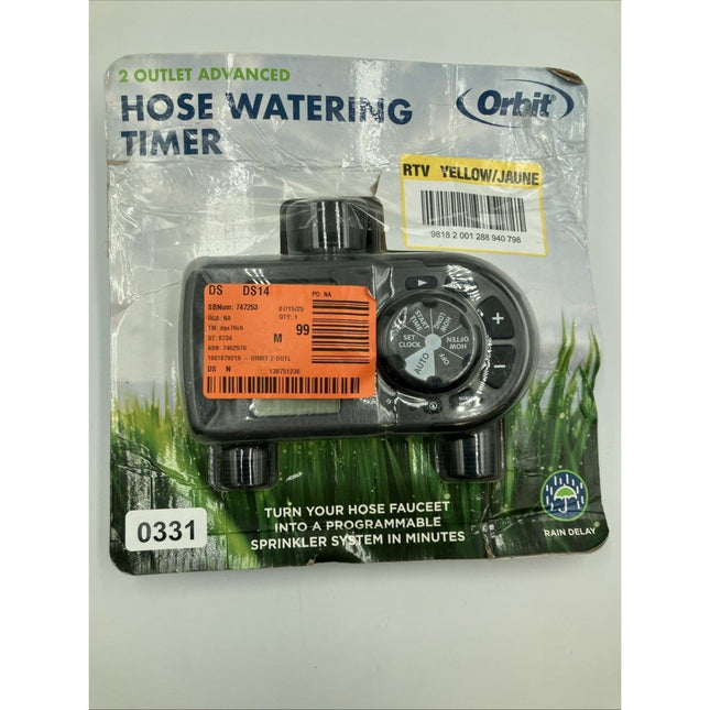 Orbit Advanced Hose Faucet Timer Programmable 2 - Outlet 56544 - Untested - Long Island Liquidation