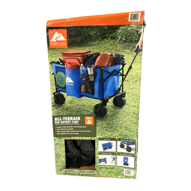 Ozark Trail TR - 21830AT All - Terrain Bucket Cart Wagon - Blue - Long Island Liquidation