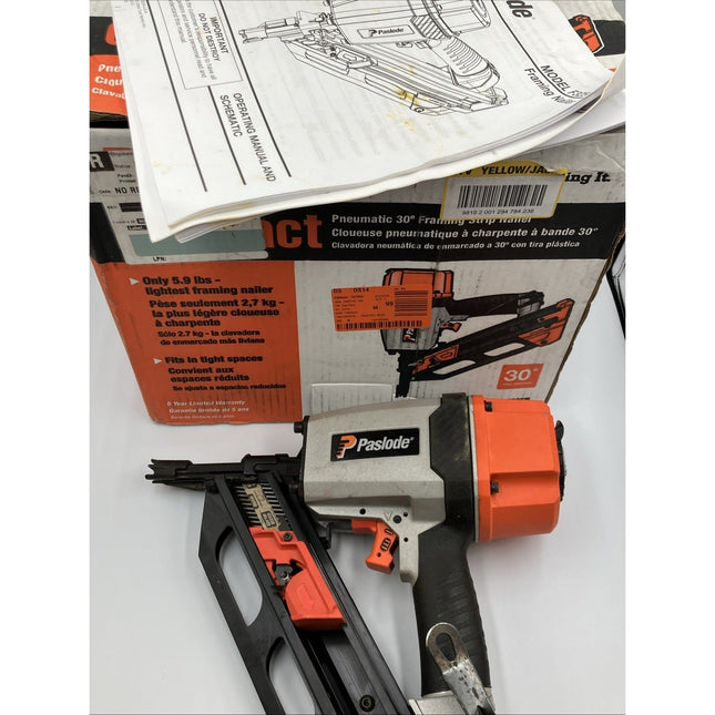 Paslode Pneumatic 3 - 1/4 in. 30 Degree Compact Framing Nailer 513000 F325R - Long Island Liquidation
