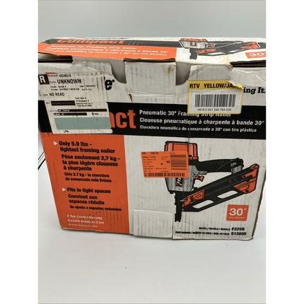 Paslode Pneumatic 3 - 1/4 in. 30 Degree Compact Framing Nailer 513000 F325R - Long Island Liquidation