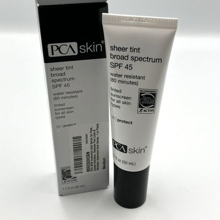 PCA Skin Sheer Tint Broad Spectrum SPF 45 1.7 oz. Facial Moisturizer - Long Island Liquidation