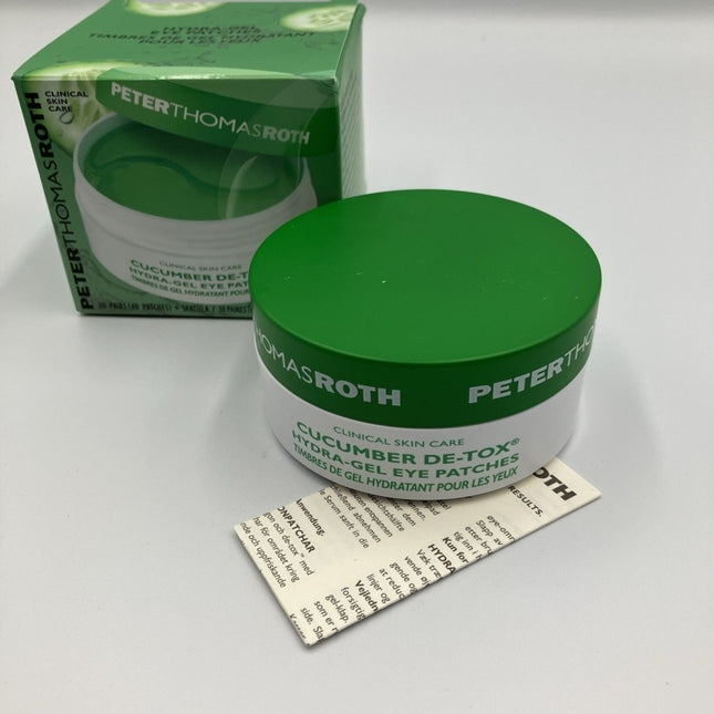 Peter Thomas Roth Cucumber De - Tox Hydra - Gel Eye Patches 60 Ct New - Long Island Liquidation