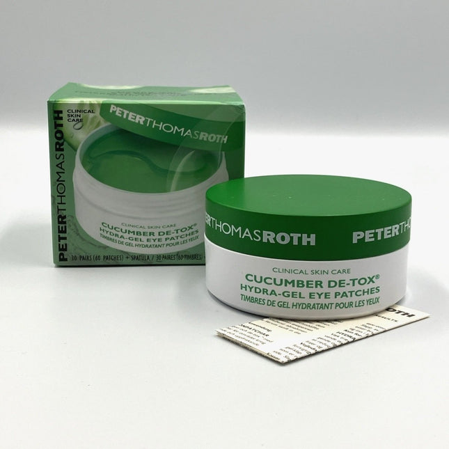 Peter Thomas Roth Cucumber De - Tox Hydra - Gel Eye Patches 60 Ct New - Long Island Liquidation