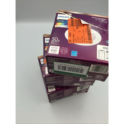 Philips 4 Inch LED Color Changing Wi - Fi Smart Recessed Light 630 white lot of 3 - Long Island Liquidation