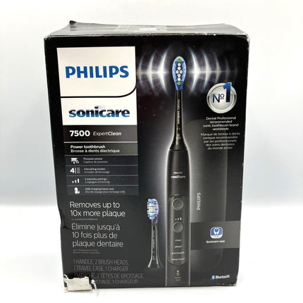 Philips ExpertClean 7500 Black Rechargeable Electric Toothbrush - Long Island Liquidation