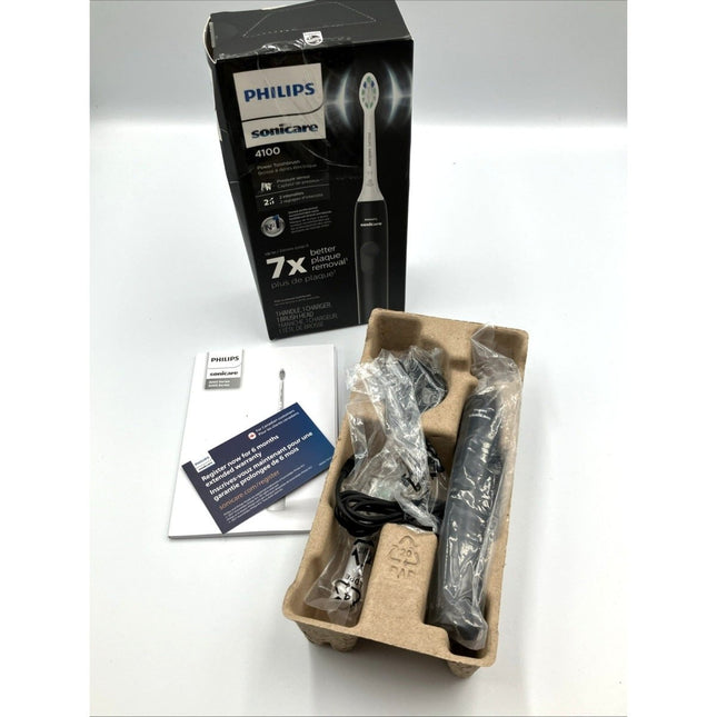 Philips Sonicare 4100 Power Rechargeable Electric Toothbrush, Black - Long Island Liquidation