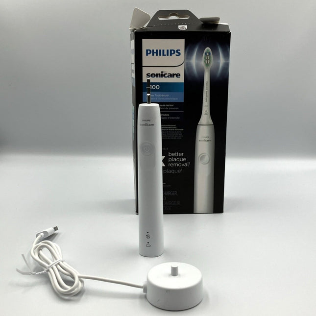 Philips Sonicare 4100 Power Toothbrush, Rechargeable Electric Toothbrush - White - Long Island Liquidation