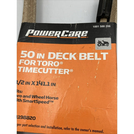 PowerCare 1001 588 208 50 in. Toro & Wheelhorse with Smart Speed Deck Belt - Long Island Liquidation
