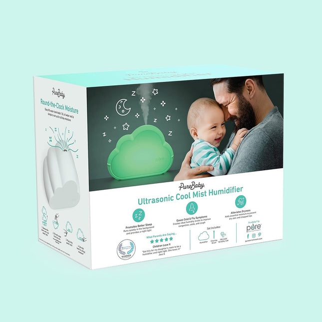 PureBaby Ultrasonic Cool Mist Humidifier | PECLDHUM - Long Island Liquidation