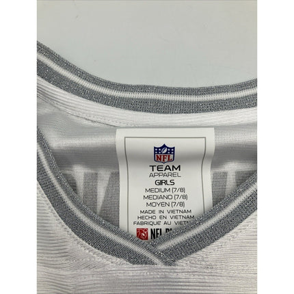 Rhamondre Stevenson 38 New England Patriots NFL White Jersey Girl's MEDIUM NWT - Long Island Liquidation