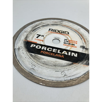 RIDGID CJ70P 7" WET USE CUTTING PORCELAIN CERAMIC TILE DIAMOND BLADE - Long Island Liquidation