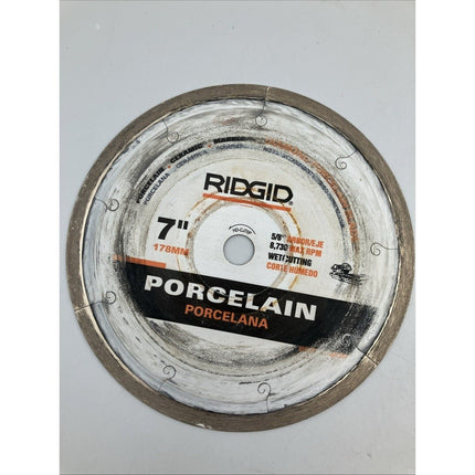 RIDGID CJ70P 7" WET USE CUTTING PORCELAIN CERAMIC TILE DIAMOND BLADE - Long Island Liquidation