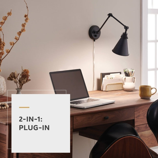 Rosewood Light Matte Black Wall Sconce - Long Island Liquidation