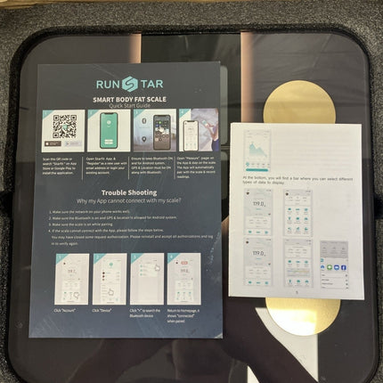 Runstar Scale for Body Weight, Smart Scale with 8 - in - 1 VA - Long Island Liquidation