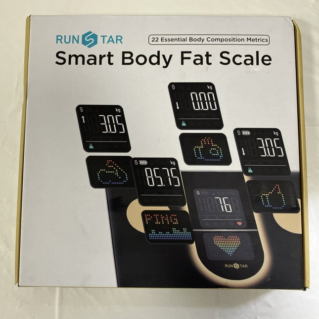 Runstar Smart Body Fat Scale 22 Essential Body Composition Metrics FG2016LB - B - Long Island Liquidation