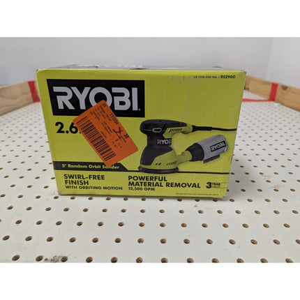 Ryobi RS290G 5" Random Orbit Sander - Black/Green - Long Island Liquidation