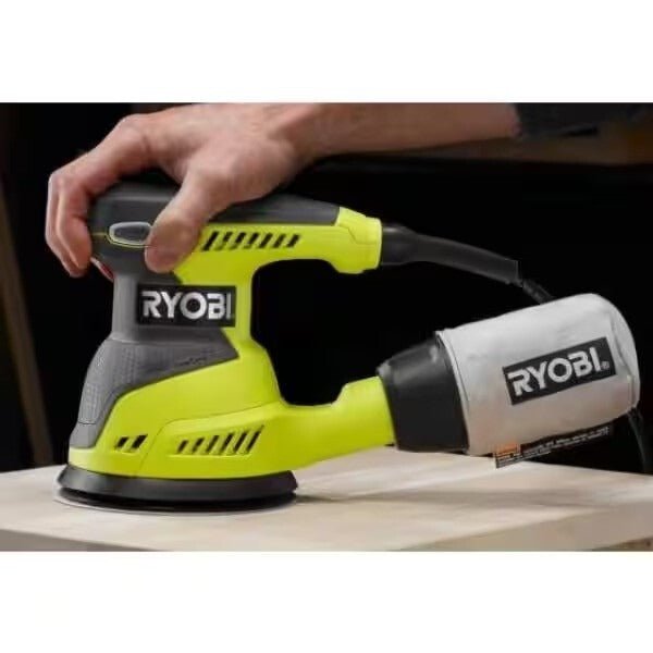 Ryobi RS290G 5" Random Orbit Sander - Black/Green - Long Island Liquidation