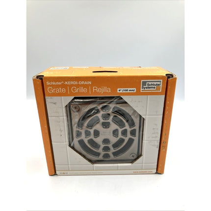 Schluter Systems KERDI - DRAIN 4 In Square Shower Grate Assembly–KD4. - Long Island Liquidation