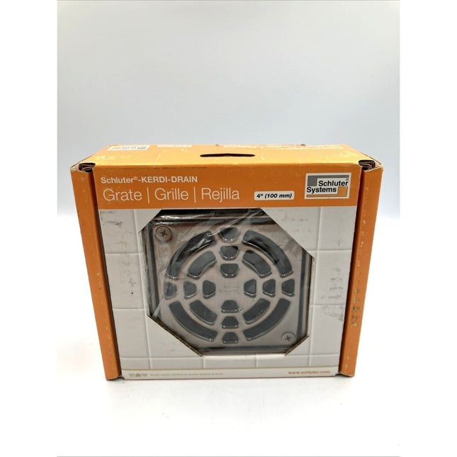 Schluter Systems KERDI - DRAIN 4 In Square Shower Grate Assembly–KD4. - Long Island Liquidation