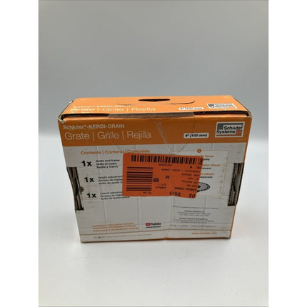 Schluter Systems KERDI - DRAIN 4 In Square Shower Grate Assembly–KD4 - Long Island Liquidation