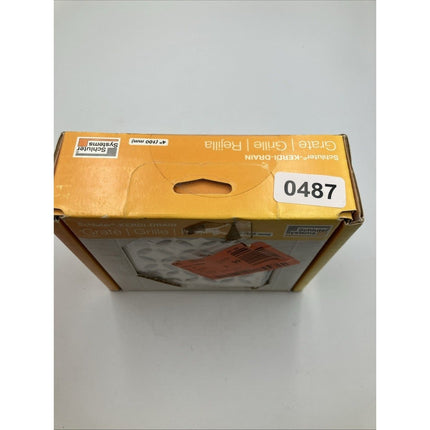 Schluter Systems Kerdi - Drain 4" Square Grate - Matte White (NEW) - Long Island Liquidation