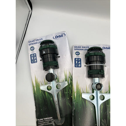 Sealed Orbit Gear Drive Sprinkler 898322 Lawn Sprinkler 40’ lot - Long Island Liquidation
