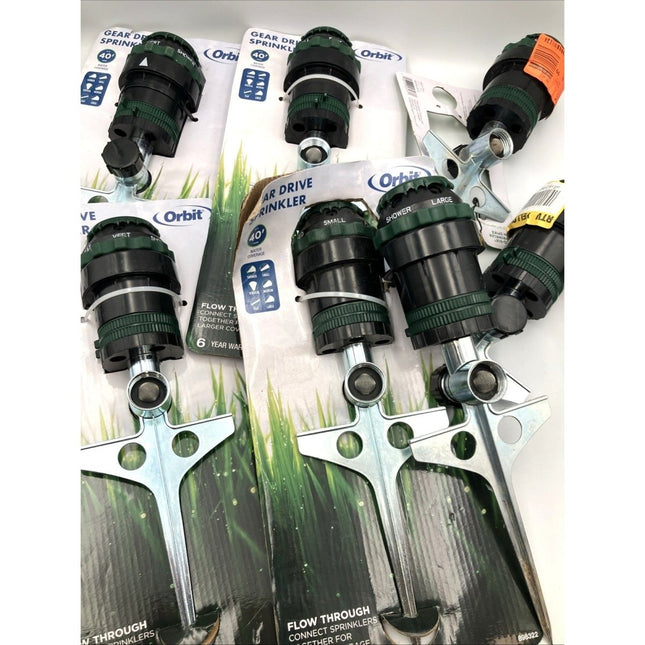 Sealed Orbit Gear Drive Sprinkler 898322 Lawn Sprinkler 40’ lot - Long Island Liquidation
