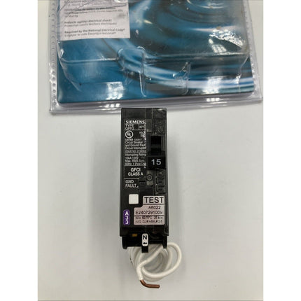 Siemens Ground Fault Circuit Interrupter 15A QF115AP QF115A Type QPF2 - Long Island Liquidation
