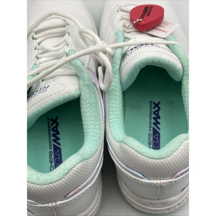 Skechers Women's Go Golf Pivot - Splash White/Blue Golf Shoes 123066.WMLT 7 - Long Island Liquidation