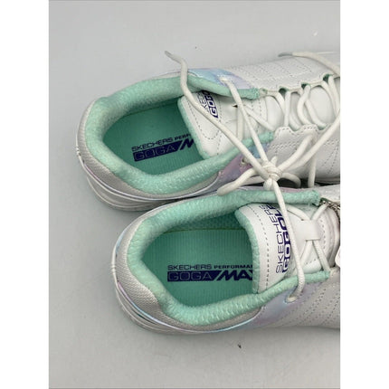 Skechers Women's Go Golf Pivot - Splash White/Blue Golf Shoes 123066.WMLT 7 - Long Island Liquidation