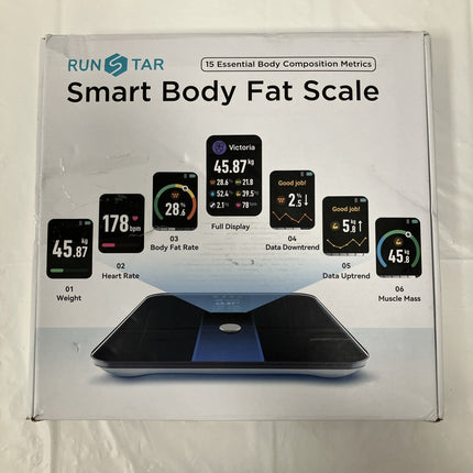 Smart Scale for Body Weight and Fat Percentage FSA HSA Eligible, 3.5" TFT - Long Island Liquidation