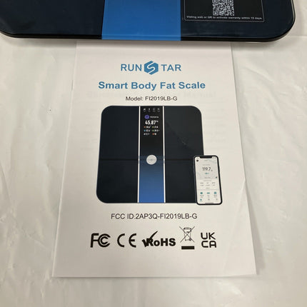 Smart Scale for Body Weight and Fat Percentage FSA HSA Eligible, 3.5" TFT - Long Island Liquidation