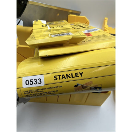 Stanley Miter Box Saw Set 14.5in Deluxe Hand Tool Clamping Guide Cutting Kit SET - Long Island Liquidation