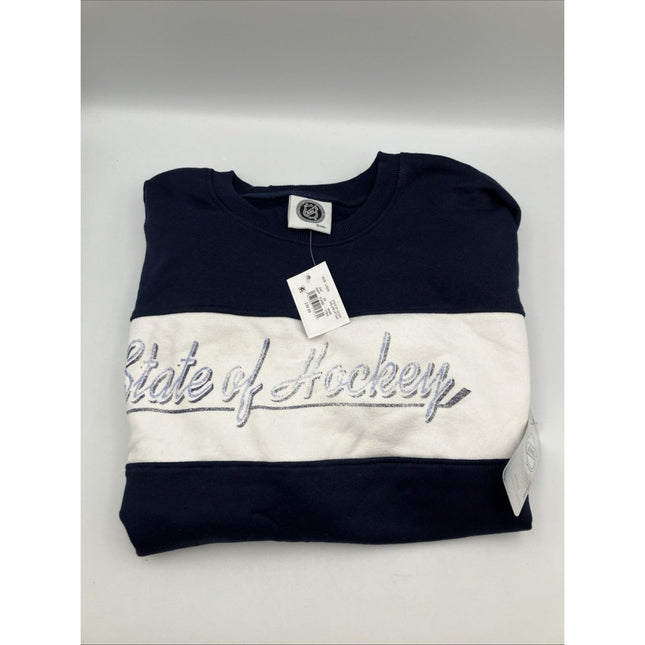 State of Hockey NHL Crew Neck Fleece Sweatshirt Women's LARGE NWT - Long Island Liquidation