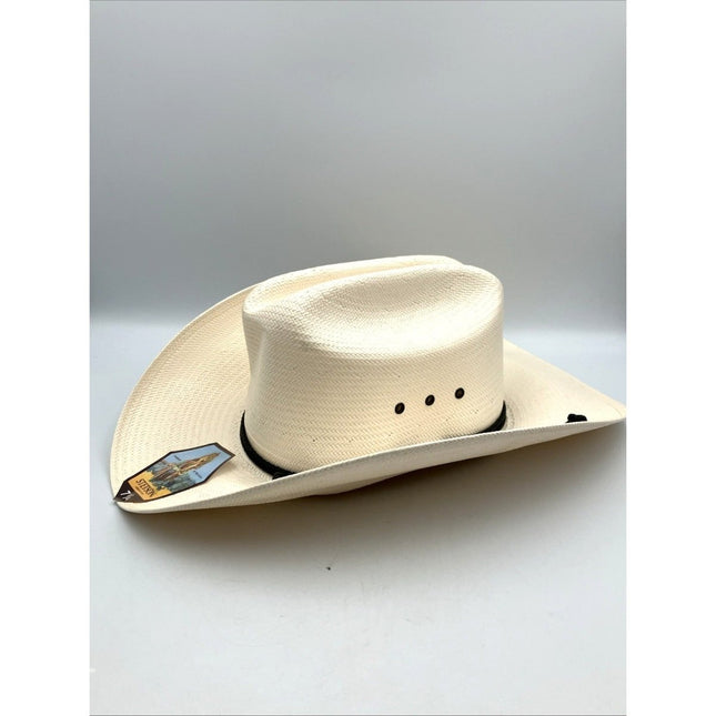 STETSON CARSON 10X STRAW COWBOY WESTERN HAT - Long Island Liquidation