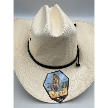 STETSON CARSON 10X STRAW COWBOY WESTERN HAT - Long Island Liquidation