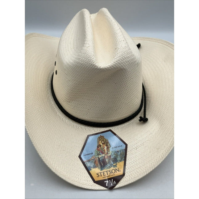 STETSON CARSON 10X STRAW COWBOY WESTERN HAT - Long Island Liquidation
