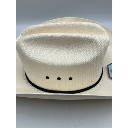 STETSON CARSON 10X STRAW COWBOY WESTERN HAT - Long Island Liquidation