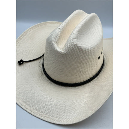 STETSON CARSON 10X STRAW COWBOY WESTERN HAT - Long Island Liquidation