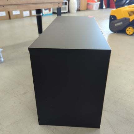 Storage TV Stand for TVs up to 43" Black - Long Island Liquidation