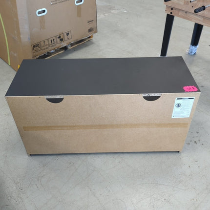 Storage TV Stand for TVs up to 43" Black - Long Island Liquidation