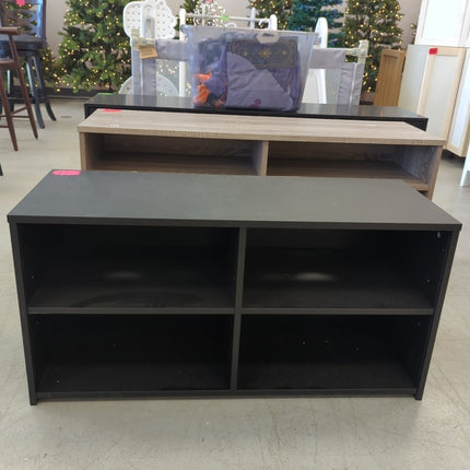 Storage TV Stand for TVs up to 43" Black - Long Island Liquidation