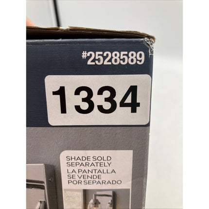 Style Selections 6.25" Chrome Transitional Vanity Light Fitter, 1 light - Long Island Liquidation