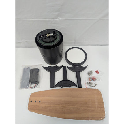 TALOYA 42 - in Integrated LED Flush Mount Black with (3) Blades Remote Included - Long Island Liquidation