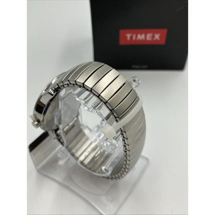 Timex Mens Watch Indiglo Date Stainless Steel Expansion Band WR 30M T2H451 Box - Long Island Liquidation