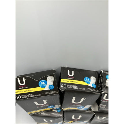 U by Kotex Balance Liner Regular 40 Count bundle - Long Island Liquidation