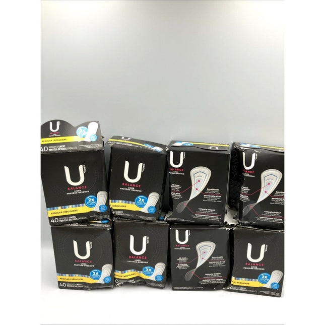 U by Kotex Balance Liner Regular 40 Count bundle - Long Island Liquidation
