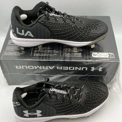 Under Armour Glyde 2 MT 3026601 - 001 Women's 7.5 Black Silver Softball Cleats DWA346 - Long Island Liquidation