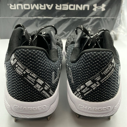 Under Armour Glyde 2 MT 3026601 - 001 Women's 7.5 Black Silver Softball Cleats DWA346 - Long Island Liquidation