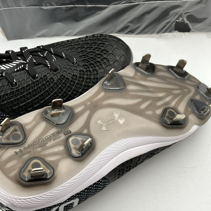 Under Armour Glyde 2 MT 3026601 - 001 Women's 7.5 Black Silver Softball Cleats DWA346 - Long Island Liquidation